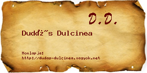 Dudás Dulcinea névjegykártya